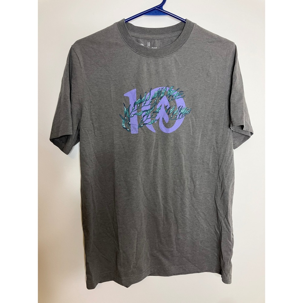 Tentree Graphic Tee Mens Small Grey Excellent SeaBlend Recycled Short Sleeve